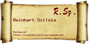 Reinhart Szilvia névjegykártya